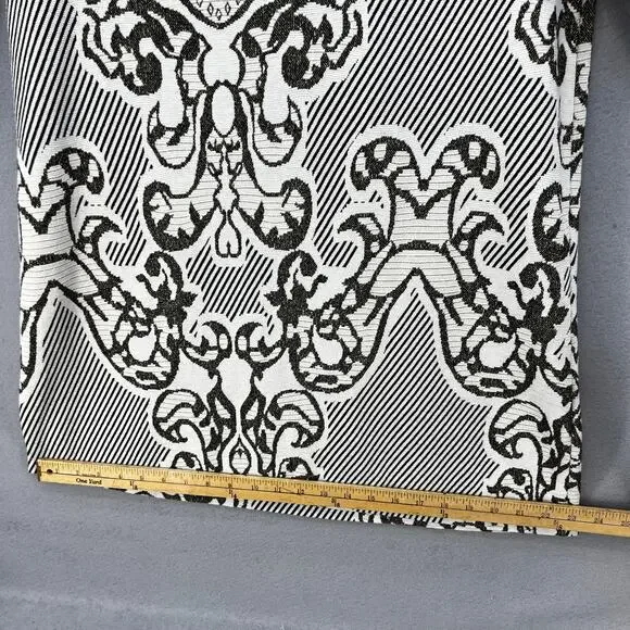 Isle by Melis Kozan Dress Women's Large White Black Knee Length Classic Cocktail - Picture 11 of 11